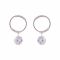 Girls Earrings, Silver, NS-0121