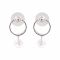 Girls Earrings, Silver, NS-0121