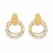 Girls Earrings, Golden, NS-0125