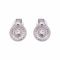 Girls Earrings, Silver, NS-0143