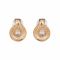 Girls Earrings, Golden, NS-0143