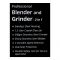 West Point Professional 2-In-1 Blender + Grinder, 800W, 1.5L, WF-365