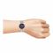 Omax Men's Quartz Blue Round Dial With Pink Case & Two Tone Bracelet Analog Watch, HYB061N004