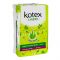 Kotex Aloe Vera Daily Aroma Fresh Scented, Longer & Wider Panty Liner, 32-Pack