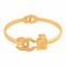 Channel Style Girls Bracelet, Golden, NS-0173