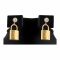 LV Style Girls Locket & Earrings Set, Golden, NS-0196