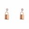 LV Style Girls Locket & Earrings Set, Rose Gold, NS-0196