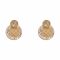 Gucci Style Girls Locket & Earrings Set, Golden, NS-0198