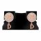 Dior Style Girls Locket & Earrings Set, Rose Gold, NS-0202