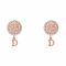 Dior Style Girls Locket & Earrings Set, Rose Gold, NS-0202