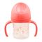 Baby World Contra Colic Wide Neck Feeding Bottle With Handle, Red, 150ml/5oz, BW2041