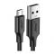 UGreen USB 2.0A To Micro USB Cable, Nickel Plating, 1.5m, Black, 60137