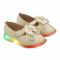 Kids Sandals With Light, For Girls, A06, Golden