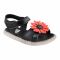 Kids Sandals With Light, For Girls, A158-1, Black