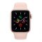 Apple Watch Series 5, 40mm, GPS, Gold Aluminum Case with Pink Sport Band, MWV72LL/A
