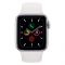 Apple Watch Series 5, 44mm, GPS, Silver Aluminum Case with White Sport Band, MWVD2LL/A