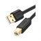 UGreen USB 2.0 AM To BM Printer Cable, 2m, Black, 20847