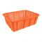 Lion Star Square Multi-Purpose Plastic Basket, Orange, Small, BW-26