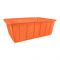 Lion Star Square Multi-Purpose Plastic Basket, Orange, Large, BW-28