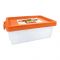 Lion Star Clear Box Multi-Purpose Container, No. 30, Orange, FX-5