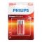 Philips Power Alkaline AAA Batteries, 2-Pack, LR03P2B/97
