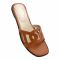 Hermes Style Women's Slippers, Mustard