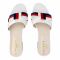 Gucci Style Women's Slippers, White