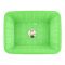 Lion Star Square Basket, Medium, 15x12x5 Inches, Green, BW-27