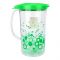 Lion Star Fiorita Plastic Water Jug With Lid & Handle, 2 Liter, Green, K-20