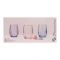 Pasabahce Linka Tumbler Glass Set, 6 Pieces, Pink, 420302-97
