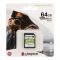 Kingston Canvas Select Plus 64GB SDHC 100MB/s SD Card, SDS2/64GB