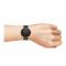 Obaku Men's Wood Brown Round Dial With Black Background & Bracelet Analog Watch, V245GXBBMB
