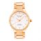 Omax Women Watch MC02G31I, Golden Chain & White Dial