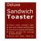 West Point Deluxe Sandwich Toaster, WF-2108