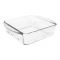 Borcam Midi Square Tray, Ovenware, Glassware & Dishware, 8.27 X 6.46 Inches, 59914