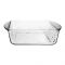 Borcam Midi Square Tray, Ovenware, Glassware & Dishware, 8.27 X 6.46 Inches, 59914