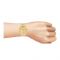 Omax Men's Desire Yellow Gold Round Dial With Two Tone Bracelet Analog Watch, GX06T3TI