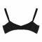 BeBelle Doria Cotton Embroidered Cotton Bra, Comfort & Control, Black, 1076