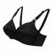 BeBelle Xclence Cotton Embroidery Cross Over Bra, Black