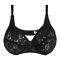 BeBelle Marvel Rosette Fabric Full Lace Bra, Black, 1212