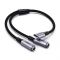 UGreen USB Type-C Male To 3.2mm 2 Female Audio Cable, 25cm, Silver 30732