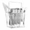 Elegant Line Text Stainless Steel Cutlery Set, 28 Pieces, EE28SS-14