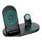 Aukey Aircore Series 3-in-1 Wireless Charging Station, Black, LC-A3