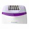 Philips Satinelle Essential For Legs Compact Epilator, White/Purple, BRE225/00