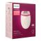 Philips Satinelle Essential For Legs & Sensitive Areas Compact Epilator, White/Pink, BRE235/0 