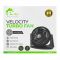 E-Lite High Velocity Turbo Fan, 3 Speeds, Adjustable Tilt, Quiet, 30W, 8 Inch, Black, EVF-08