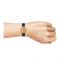 Omax Women's Golden Round Dial With Navy Blue Bracelet Analog Watch, FMB0286U0F