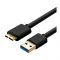 UGreen USB 3.0 A Male To Micro USB 3.0 Male Cable, 1m, Black, 10841