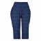 Basix Women's Linen Pajama, Pin Leaf Black/Blue, 105-B