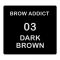 J. Note Brow Addict Tint & Shaping Gel, 03 Dark Brown